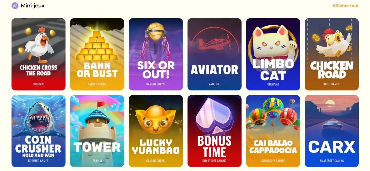 Catalogue complet de jeux de casino en ligne Julius Casino